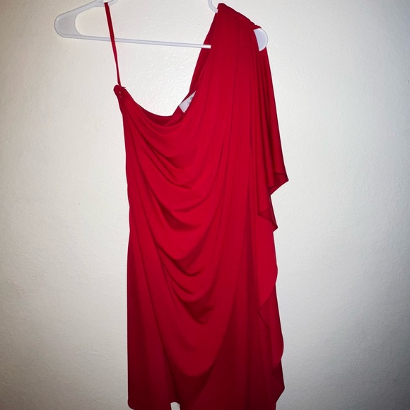 Badgley Mischka Off-the-Shoulder Dress - Picture 2 of 4